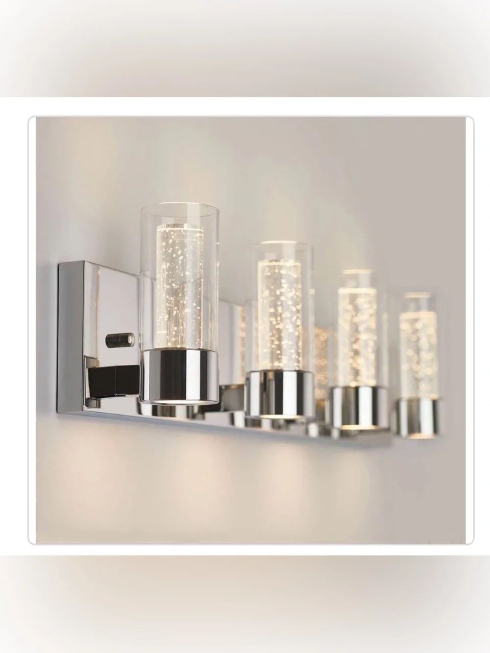 Artika Essence 4 Modern Chrome Wall Sconce Vanity Light